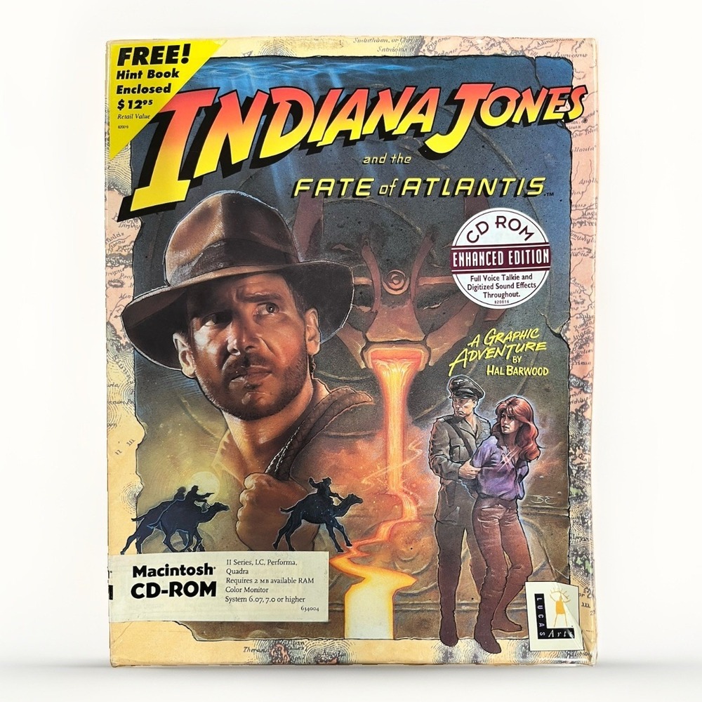 Indiana Jones and The Fate of Atlantis - COMPLETE IN BOX MAC CD